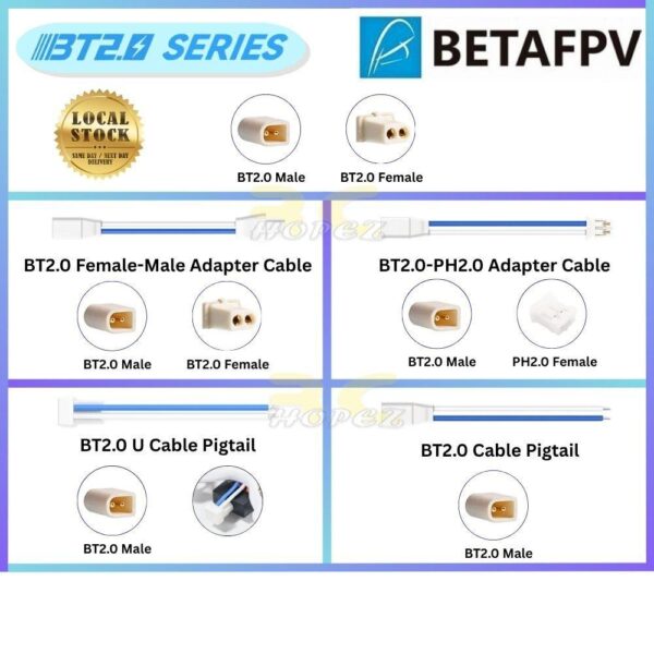 b0f99246fb61627233df99eebf0ad880.jpeg BetaFPV BT2.0 Series Connector Cable Pigtail Adapter Cable (compatible with GNB A30 connector) BT2.0