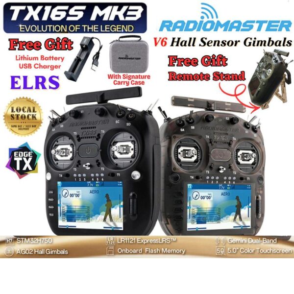 bac86e3fe1f177984dc7da77bc8a84ce.jpeg Radiomaster TX16S MK3 Radio Controller 16CH V6 Hall Gimbals (4GB Batch) / TX16S Mark II V4.0 Hall Gimbals ELRS (Mode 2)