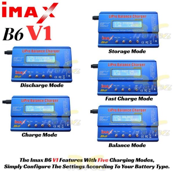 c29267b999969256fc88cdcc3fb1602d.jpeg IMAX B6 V1 V2 80W Balance Charger LiPo LiHv Lilo LiFe 1-6S NiHM/Cd & Pb With 15V Adapter For RC Drone Aeroplane Boat Car
