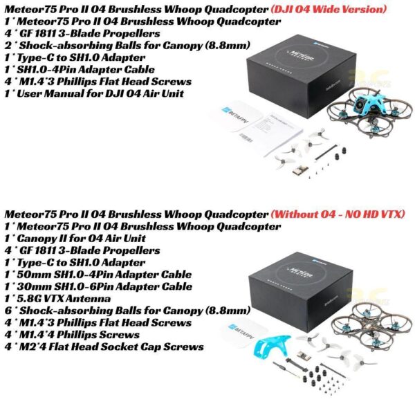 0c87137f7f2801e5501b35701cf25660.jpeg BetaFPV Meteor75 Pro II V2 DJI O4 Wide /Without HD VTX 1S Brushless Whoop ELRS 2.4G FPV Drone + Radiomaster Pocket / T8L