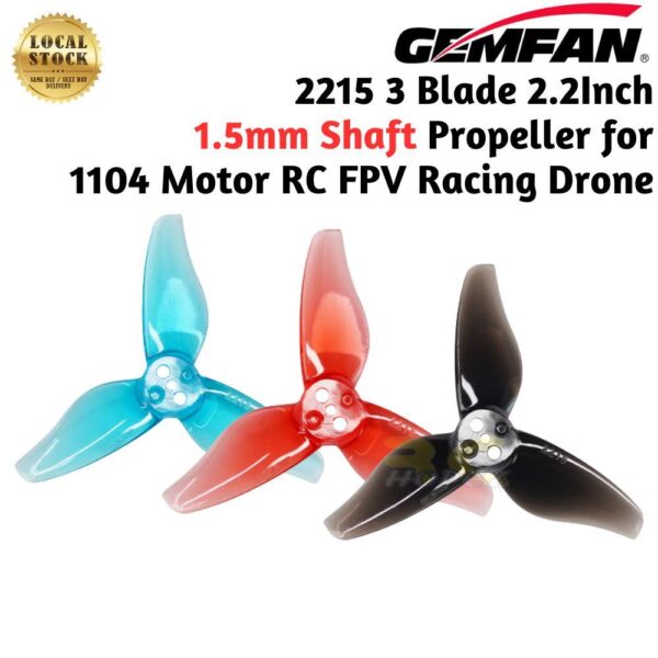 2e98bbb3d6ebdd1918fd5c6218148011.jpeg Gemfan 2215 2.2 Inch 3 Blade Propeller For Motor 1104 1.5mm Hole for BetaFPV Pavo20 Pro (4 Pairs/8Pcs) Gem2215