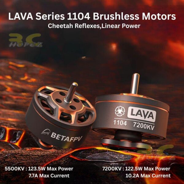 BetaFPV LAVA Series 1104 5500/7200KV 3S/4S Brushless Motor Wire Length 24mm 1.5mm Shaft For Pavo20Pro II Brushless Whoop