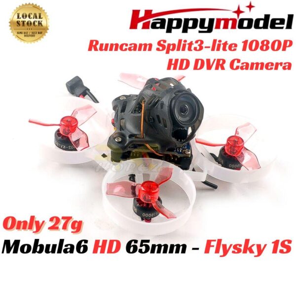 618fb756013fba0e6edda72f0ac5560b.jpeg Happymodel Mobula6 HD 27g 65mm Crazybee F4 Lite 1S Whoop BNF w/Runcam Split3-lite 1080P HD DVR Camera – Flysky HP600-FL