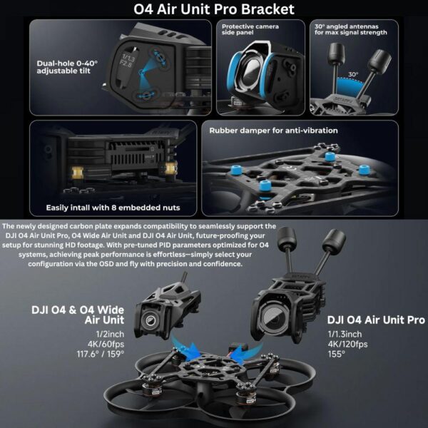 BetaFPV Pavo20 Pro II V2 3S 4S DJI O4 PRO/Without HD VTX Camera Brushless 2.2Inch Whoop ELRS 2.4G FPV Drone BT-PV20 V2
