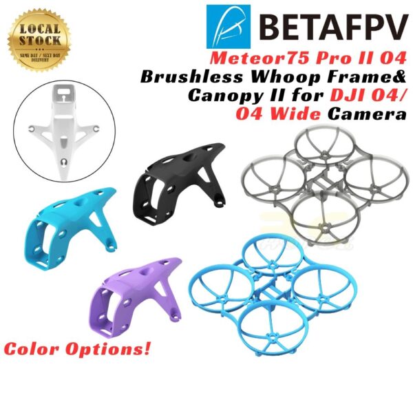 8c479fb72efb9b37c6770799503cdc9e.jpeg BetaFPV Meteor75 Pro II O4 Brushless Whoop Frame / Canopy II Compatible with DJI O4 and O4 Wide Air Unit BT-MP75 II