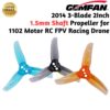 9cf608a6bc6ab41562f86970967ee15e.jpeg Gemfan 2014 2 Inch 3 Blade Propeller For Motor 1102 1.5mm Shaft For BetaFPV Pavo20 Pro II FPV Drone (4 Pairs/8Pcs)
