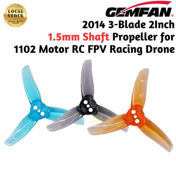 9cf608a6bc6ab41562f86970967ee15e.jpeg Gemfan 2014 2 Inch 3 Blade Propeller For Motor 1102 1.5mm Shaft For BetaFPV Pavo20 Pro II FPV Drone (4 Pairs/8Pcs)