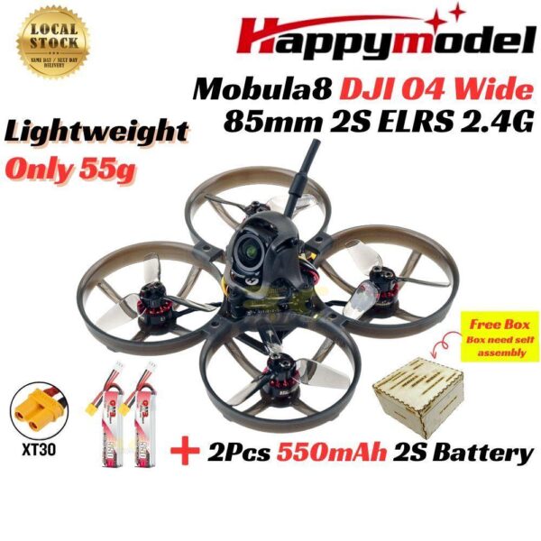 d7670e536c8b68804d738671bf343488.jpeg Happymodel Mobula8 O4 Wide DJI 2S 85mm CrazyF405HD ELRS V3.0 Digital HD Micro Whoop +RadioMaster Pocket/ T8L