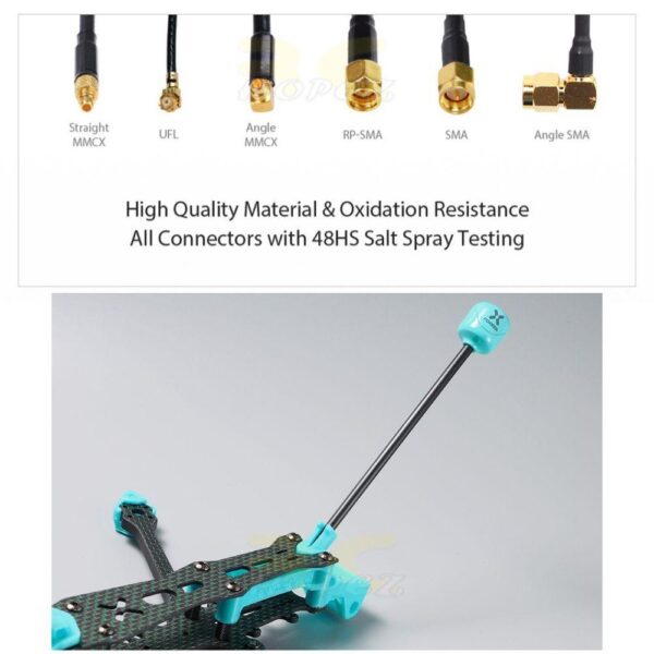 0635abf4e35e02732abfd4d76751c305.jpeg Foxeer Lollipop 4 Plus 5.8G 2.6Dbi RHCP High Gain FPV Omni Antenna – SMA/SMA Angle/RP-SMA/UFL/MMCX/MMCX Angle XJ521N