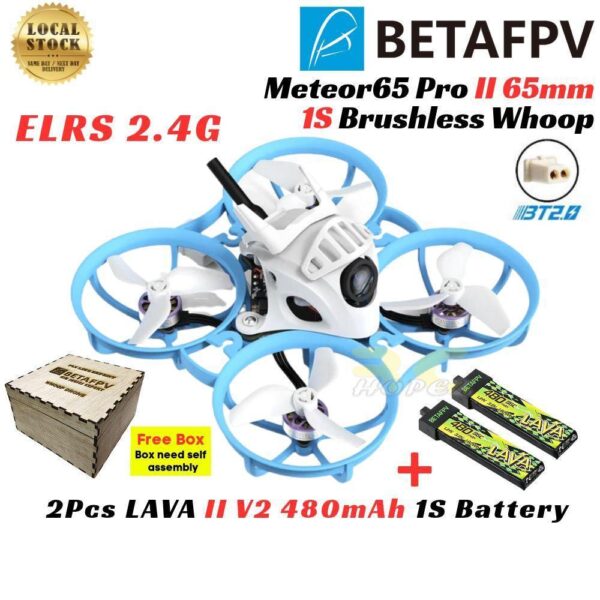 09ff0acfaf7b64de0d12571a741c20c6.jpeg BetaFPV Meteor65 Pro II V2 Analog 65mm 1S Brushless Whoop 173° FOV Air Camera ELRS FPV Drone+RMaster Pocket/T8L