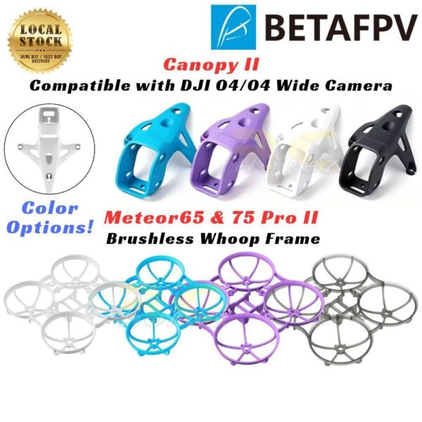 15bc98429d4cdaca3fa7193f32e7a8c0.jpeg BetaFPV Meteor65 Pro II Meteor75 Pro II O4 Brushless Whoop Frame / Canopy II Compatible with DJI O4 and O4 Wide Air Unit