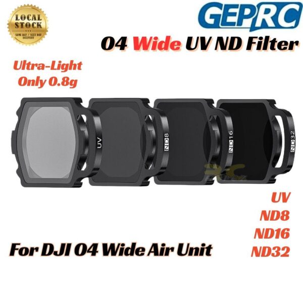 2e2d5530d4a88d13b3fad26b1d476a41.jpeg GEPRC DJI O4 Wide UV ND Filters ND8 ND16 ND32 For O4 Wide FPV Drone Darkstar25 Meteor75 V2 Mobula8 O4 Wide GEP8462