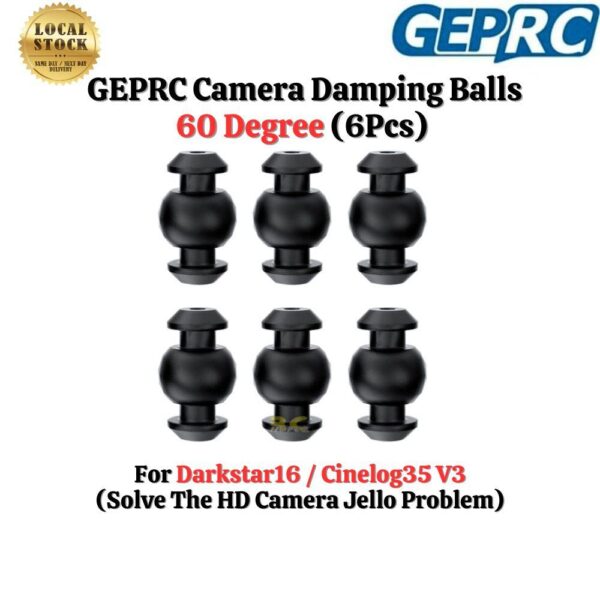 435b301ef5b56d543bb3a4fd8d0bb083.jpeg GEPRC Camera Damping Ball 60 Degrees For Darkstar16 Cinelog35 V3 Solve HD Camera Jello GEP7958