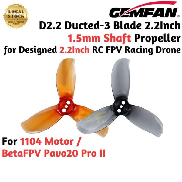 4b102587e87fd129a9bd135f64688e3c.jpeg Gemfan D2.2 Ducted 1.5mm Shaft 2.2Inch 3 Blade Propeller for BetaFPV Pavo20 Pro II Racing Drone 1104 Motor (4Pairs/8Pcs)