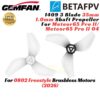 Gemfan 1409 35mm 3 Blade Propeller 1.0mm Shaft For Meteor65 PRO II O4 /Meteor65 PRO II 0802 Motor (2Pair/6Pair) BT1409