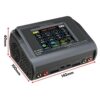 573b06fd900ab14be895b4fecf6d7aef.jpeg HTRC H200x2 T400 200W 12A AC/DC 1-6S Touch Screen Dual Channel Balance Charger Discharger for Lipo LiHV LiFe Lion NiMh