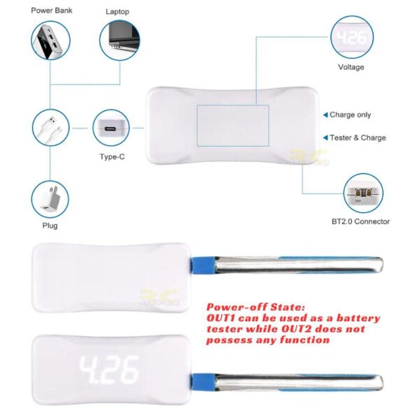 83bbacc3dc7906a89ed63d5ec6059a75.jpeg BetaFPV BT2.0 Battery Lipo 1S Charger And Voltage Tester V2 Compatible With BT2.0/A30 Connector BT-V2