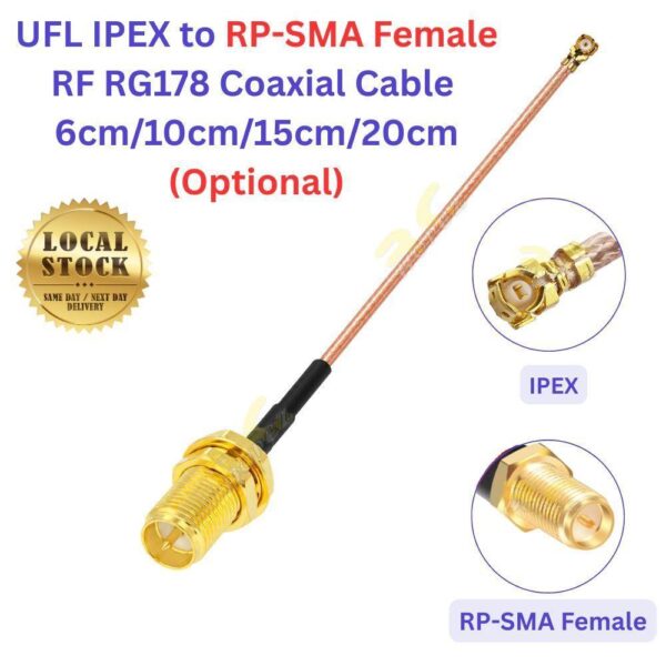 85545025f0c8b0694c4f5710de44bf96.jpeg RF RG178 Coaxial Cable UFL IPEX to RP-SMA Female Extension Cable 6/10/15/20cm For FPV VTX Wi-Fi Radios Antenna FX1241-N