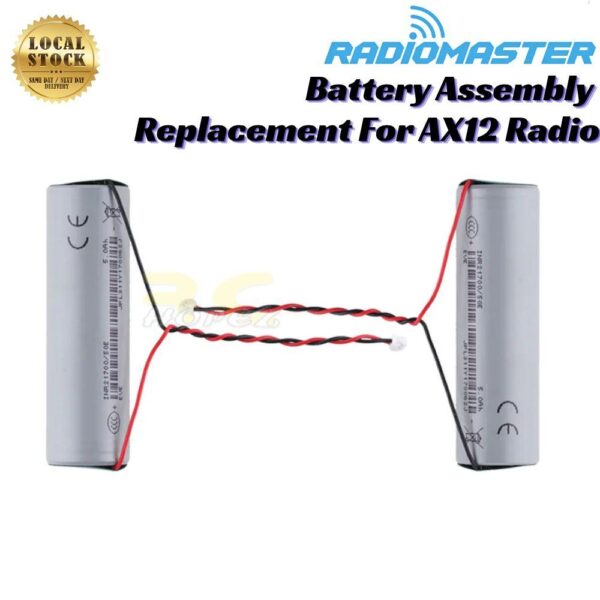 b657ebf3e3e4662126a329480c2a69d5.jpeg RadioMaster AX12 Radio Battery Assembly Replacement INR 21700 TX-AX12 Battery