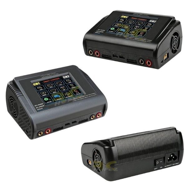 be567d8d23987c228d6feba63adaa768.jpeg HTRC H200x2 T400 200W 12A AC/DC 1-6S Touch Screen Dual Channel Balance Charger Discharger for Lipo LiHV LiFe Lion NiMh