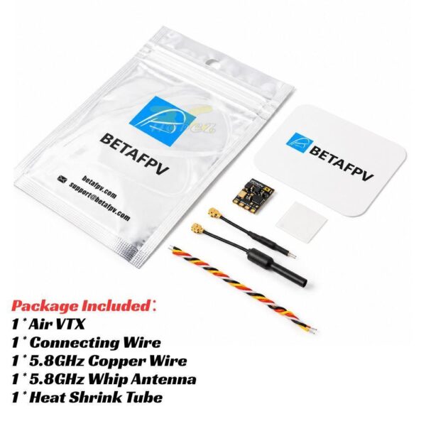 d4d63c7201e723db1bf7dc7169b1921b.jpeg BetaFPV Air VTX 5.8G 25mW 48CH Ultralight 0.6g 14x10.5mm Compatible With Matrix 1S 4IN1 FC Micro Drone Part BT-Air VTX