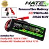 HATE K8 2200mAh 3S 8C 11.1V Lipo Transmitter Battery For RadioLink AT9 AT10 Futaba 10C With Futaba JR JST Plug